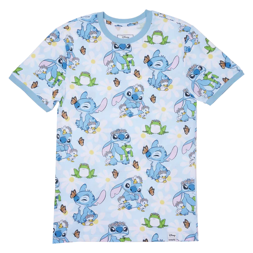 LILO ET STITCH - Springtime Stitch - T-Shirt Unisex Loungefly (L)