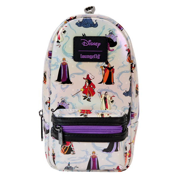 DISNEY - Villains - Mini Sac à Dos Plumier Iridescent LoungeFly