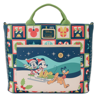 DISNEY - Mickey & Minnie "Holiday" - Tote Bag LoungeFly