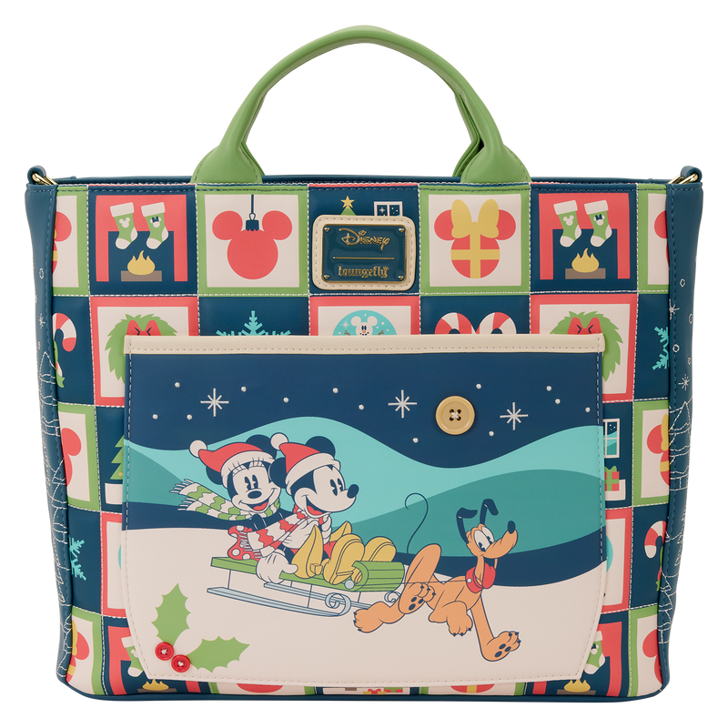 DISNEY - Mickey & Minnie "Holiday" - Tote Bag LoungeFly