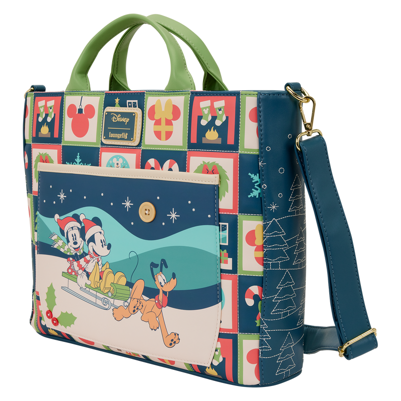 DISNEY - Mickey & Minnie "Holiday" - Tote Bag LoungeFly