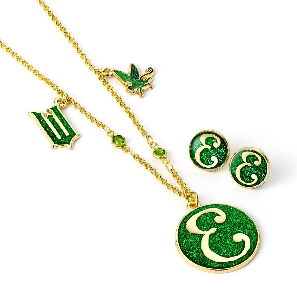 WICKED - Elphaba - Set Cadeau Collier + Clous d'Oreilles