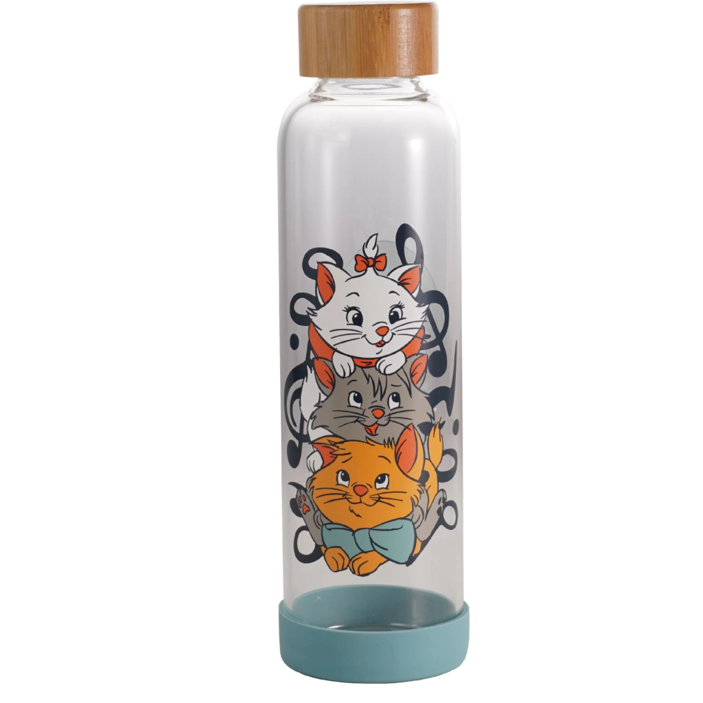 DISNEY - Les Aristochats - Bouteille d'eau en verre 500ml