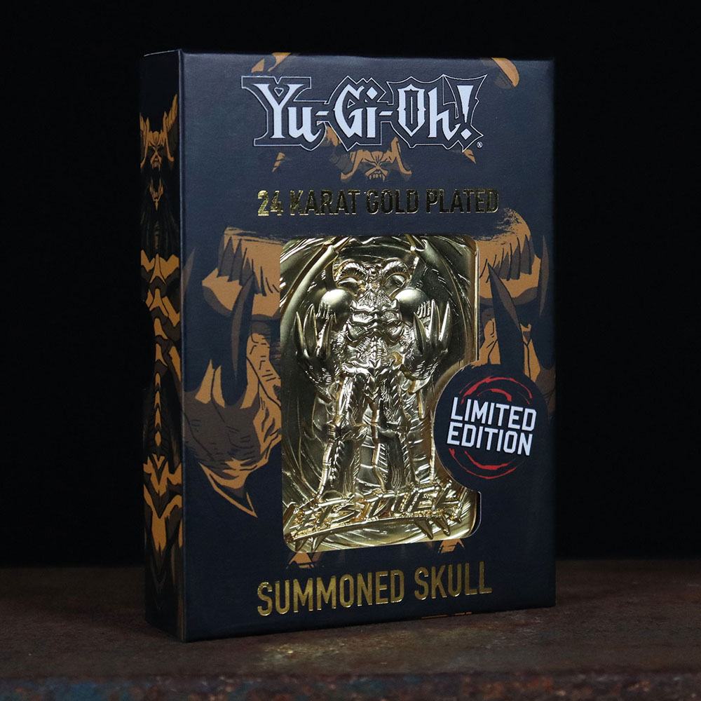 YU-GI-OH! - Summoned Skull - Carte en métal plaqué or collector