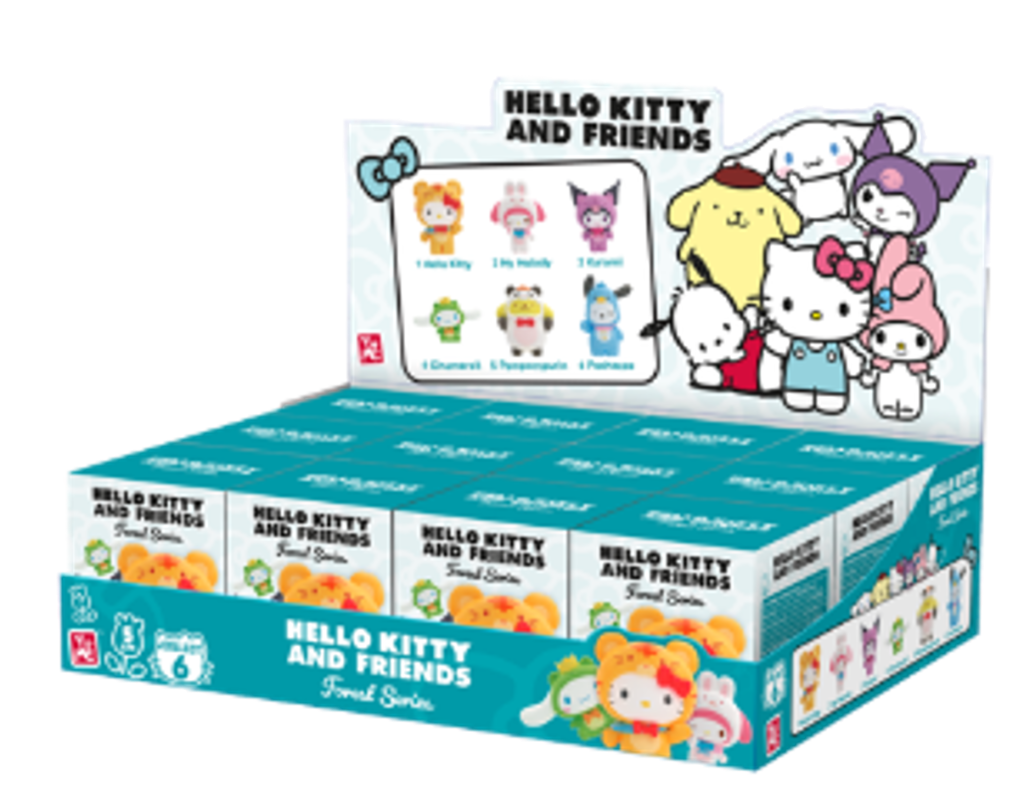 HELLO KITTY - Forest Friends Series -Assortiment 12 Fig. 3cm Blind Box