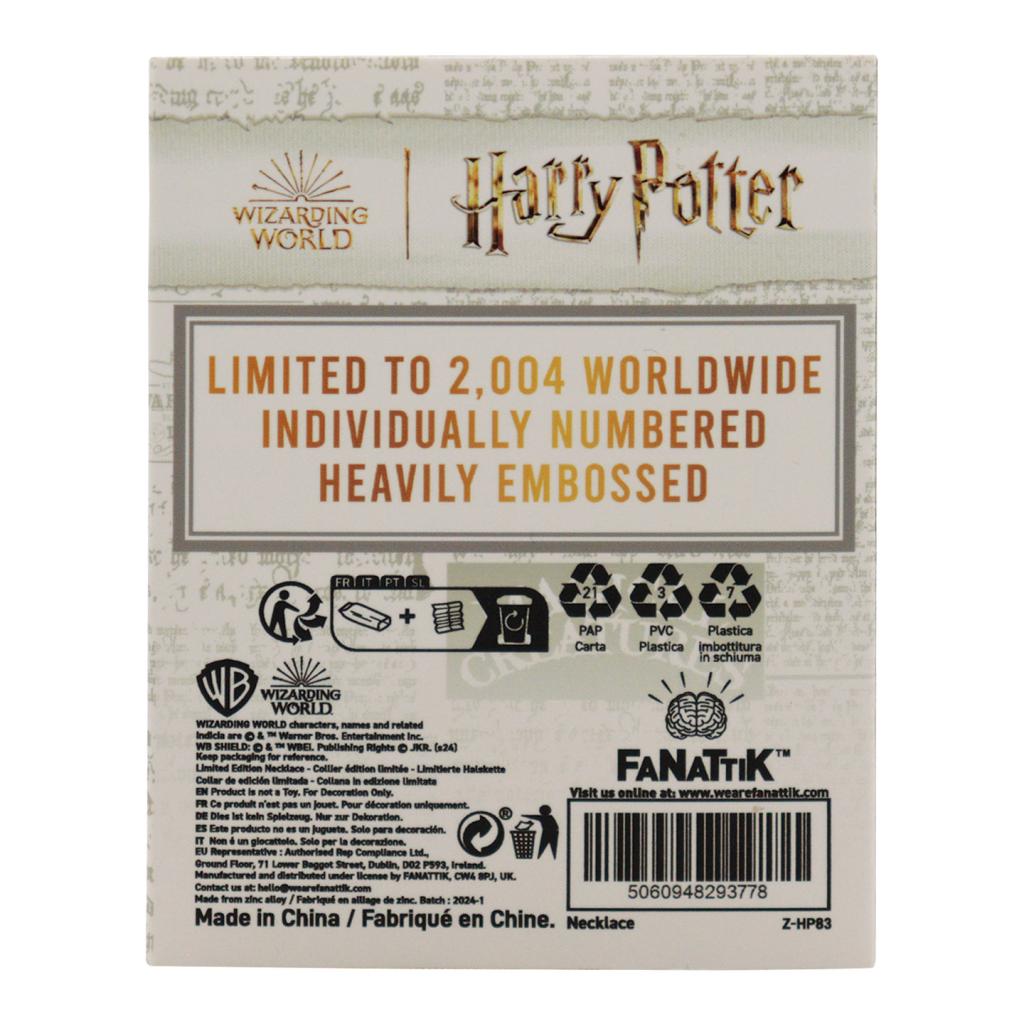 HARRY POTTER - Azkaban - Collier Edition Limitée