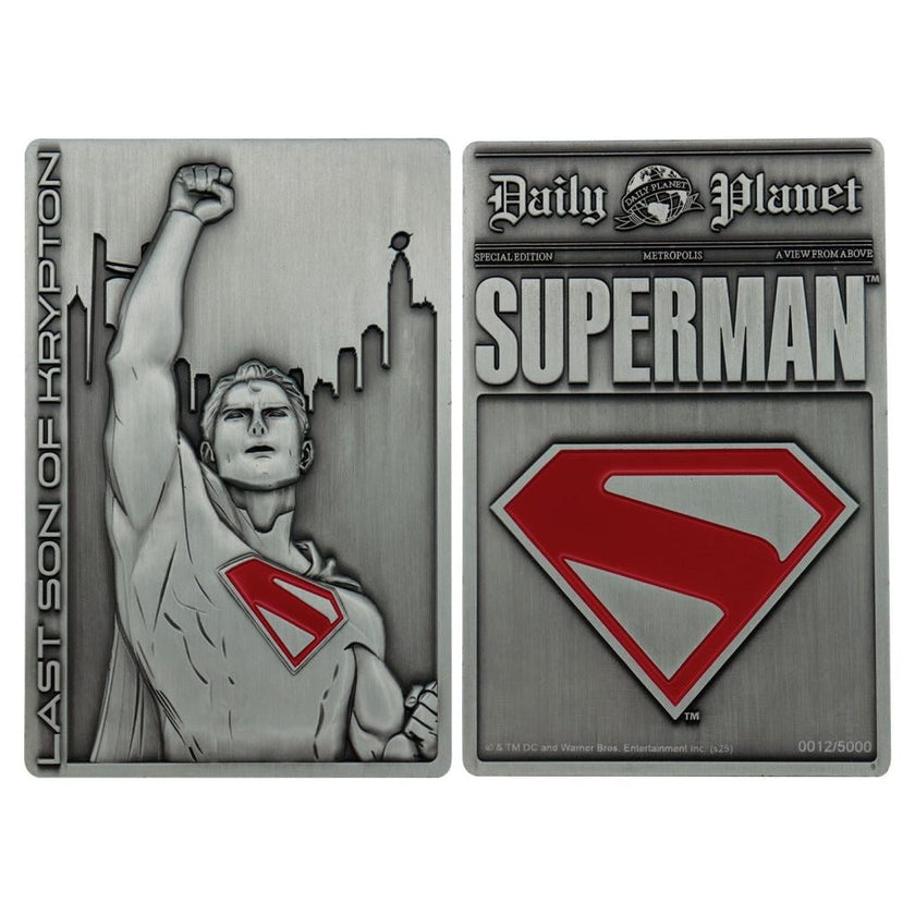 SUPERMAN 2025 - Last son of Krypton - Lingot Edition Limitée