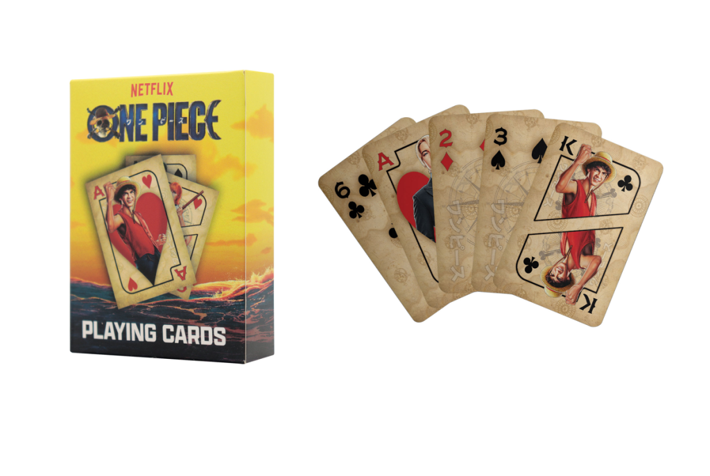 ONE PIECE NETFLIX - Jeu de cartes à jouer (52 cartes + 2 jokers)