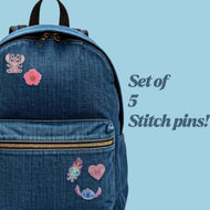 STITCH & ANGEL - Set de 5 Pin's