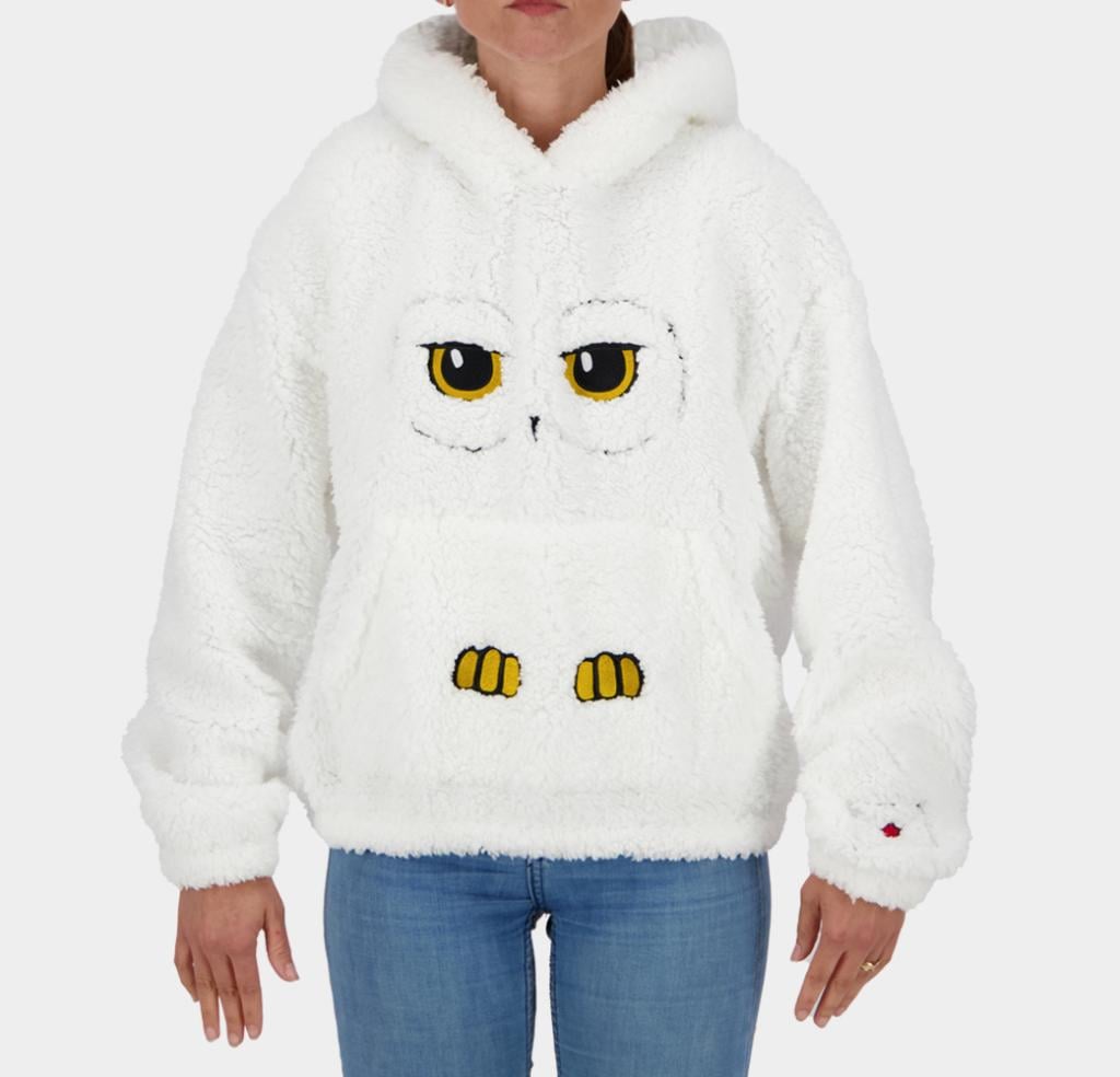HARRY POTTER - Hedwige - Pull à Capuche Teddy pour Femme (S)