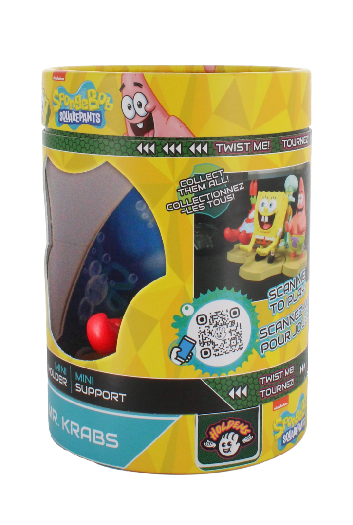 BOB L'EPONGE - Mr Krabs - Support Manette & Portable 'Holdem' - 11cm