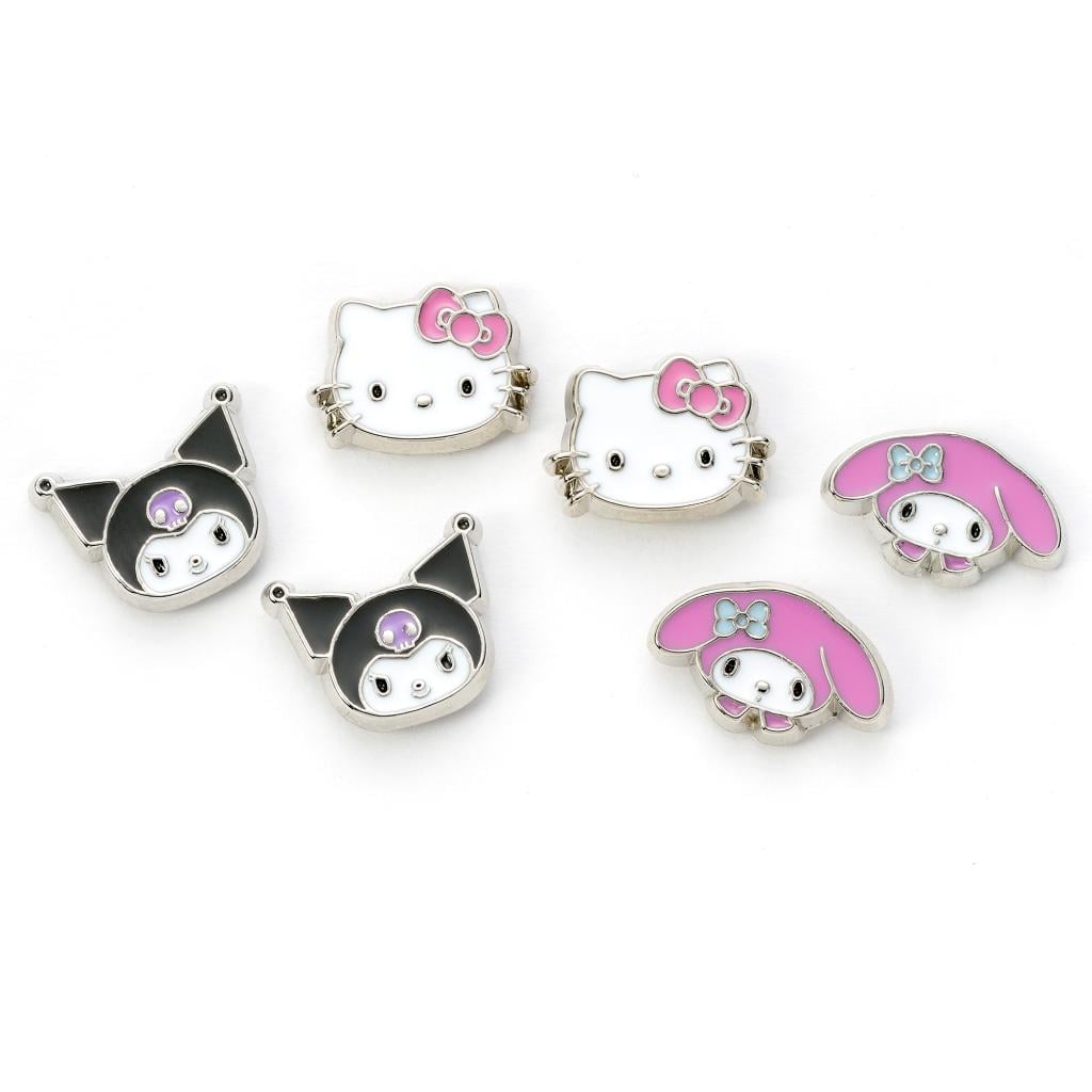 HELLO KITTY & Friends - Set de 3 Pairs de Clous d'Oreilles