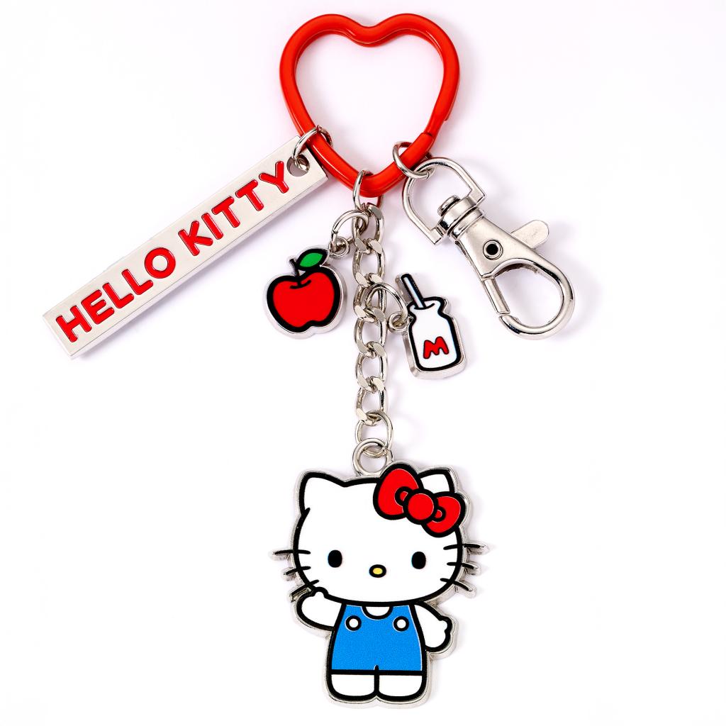 HELLO KITTY - Pomme - Porte-Clés avec Charmes