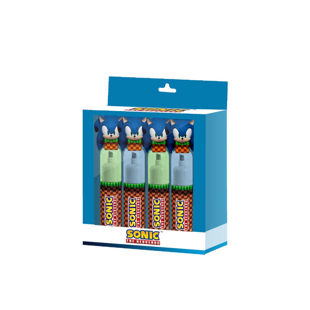 SONIC - Pack de 4 Surligneurs