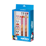 MINNIE & MICKEY - Muffin - Set de 2 Crayons + 4 Gommes