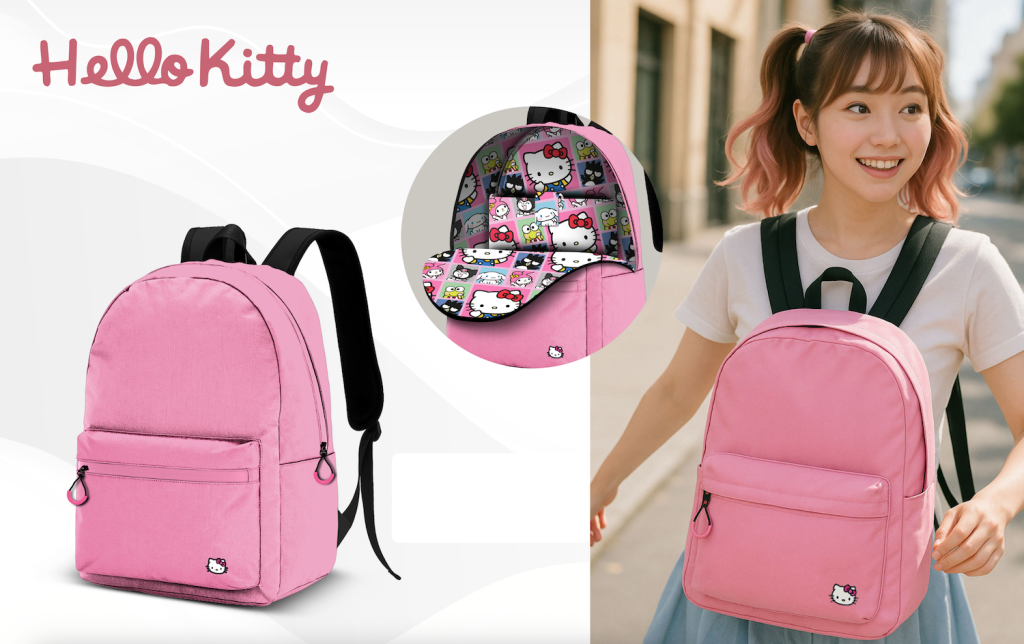 HELLO KITTY - Sac à Dos BLOCK - '41x30x18cm'