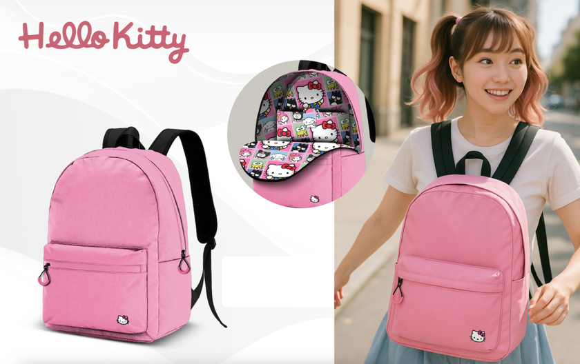 HELLO KITTY - Sac à Dos BLOCK - '41x30x18cm'