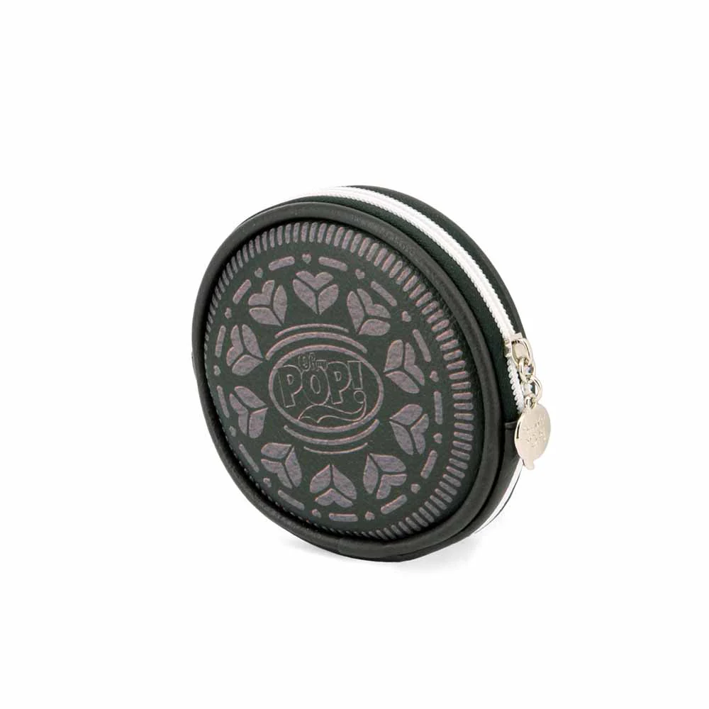 OH MY POP! - Black Cookie - Porte-monnaie rond 12x2cm