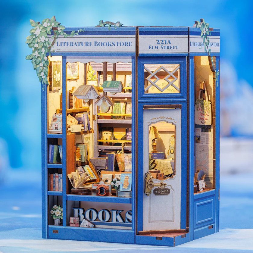 BOOK NOOK KIT - DIY- Librairie Littéraire - 186pc + Eclairage LED