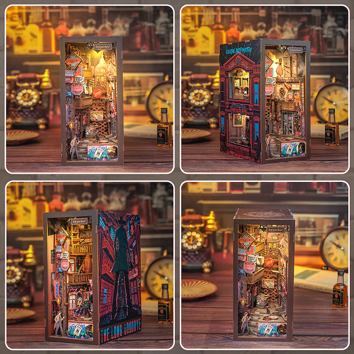 BOOK NOOK KIT - DIY - Le Long Adieu - 238pc + Eclairage LED