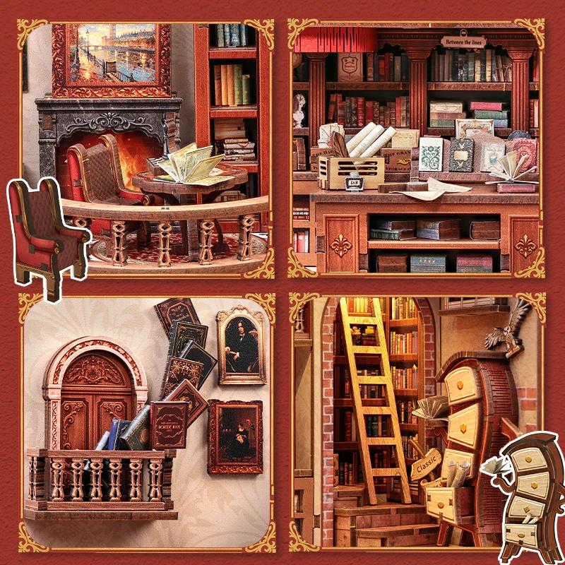 MINIATURE HOUSE - DIY- Librairie Thames - 343pc+Eclairage LED