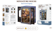 MINIATURE HOUSE - DIY -Agence de Voyages de l'Âme -97pc +Eclairage LED