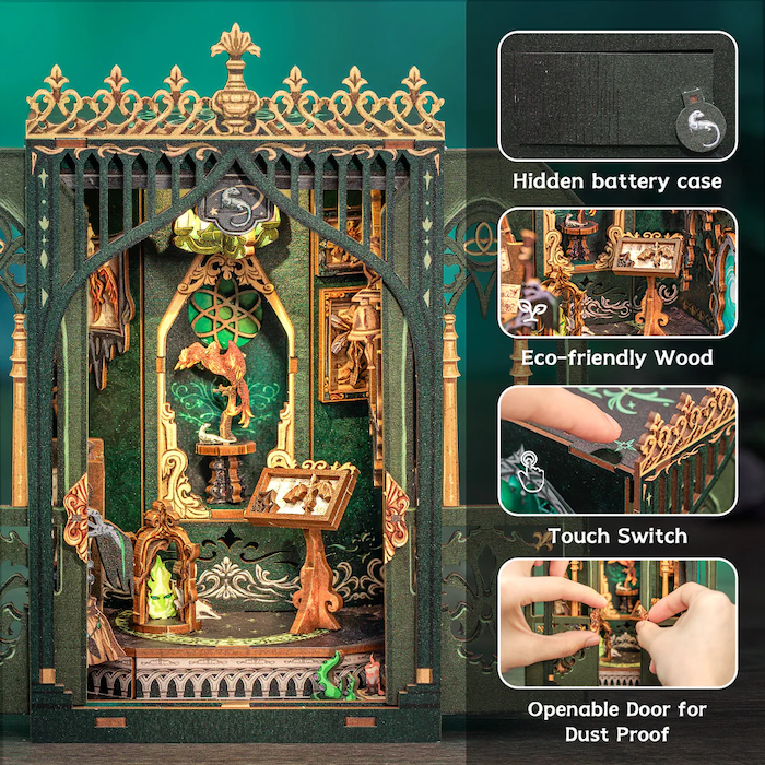 MINIATURE HOUSE - DIY - Herbier des Ténèbres - 90pc + Eclairage LED