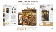 MINIATURE HOUSE -DIY-Magasin de Plantes Féériques -146pc+Eclairage LED