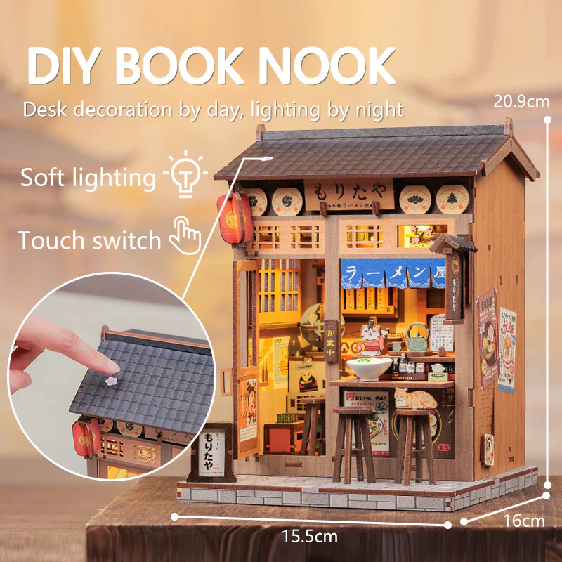 MINIATURE HOUSE - DIY- Morita-Ya - 240pc + Eclairage LED