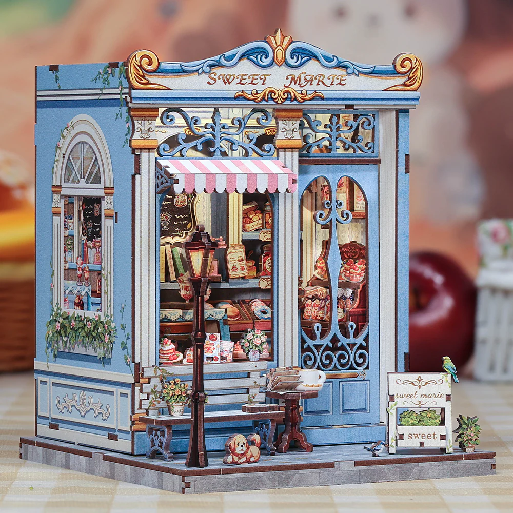 MINIATURE HOUSE - DIY- Sweet Marie - 242pc + Eclairage LED