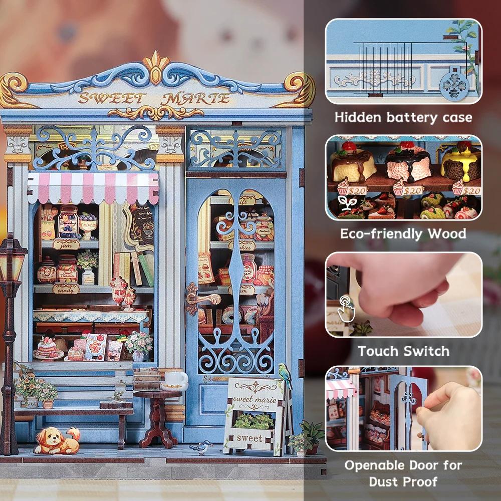 MINIATURE HOUSE - DIY- Sweet Marie - 242pc + Eclairage LED