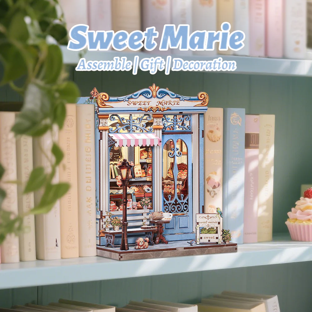 MINIATURE HOUSE - DIY- Sweet Marie - 242pc + Eclairage LED