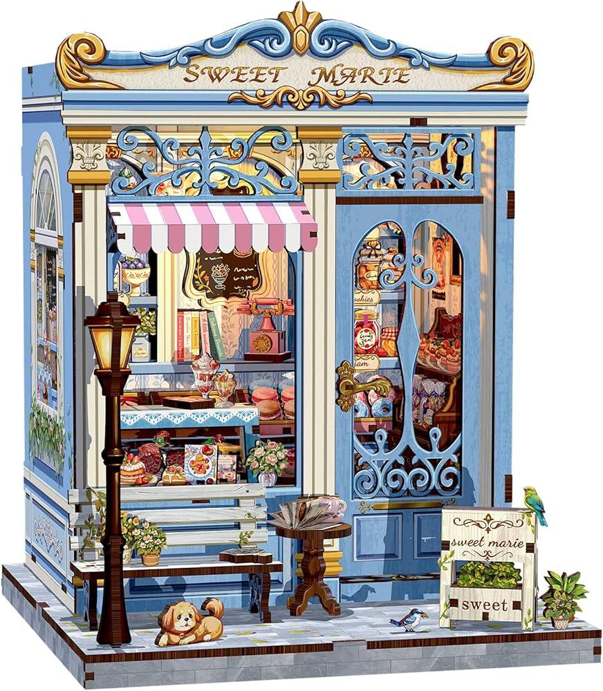 MINIATURE HOUSE - DIY- Sweet Marie - 242pc + Eclairage LED