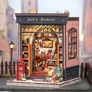 MINIATURE HOUSE - DIY- La Librairie de Jack - 330pc + Eclairage LED