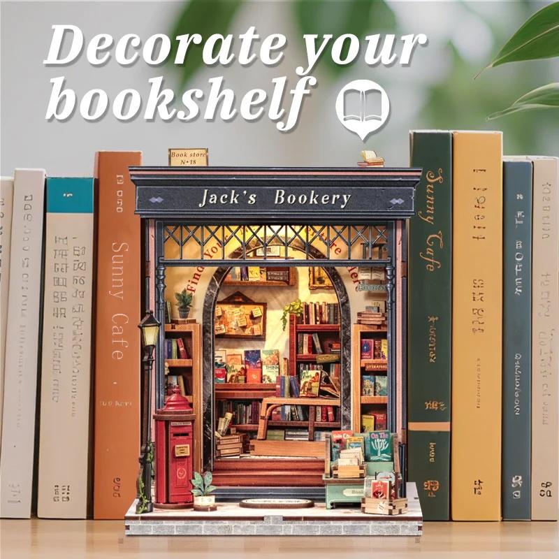 MINIATURE HOUSE - DIY- La Librairie de Jack - 330pc + Eclairage LED
