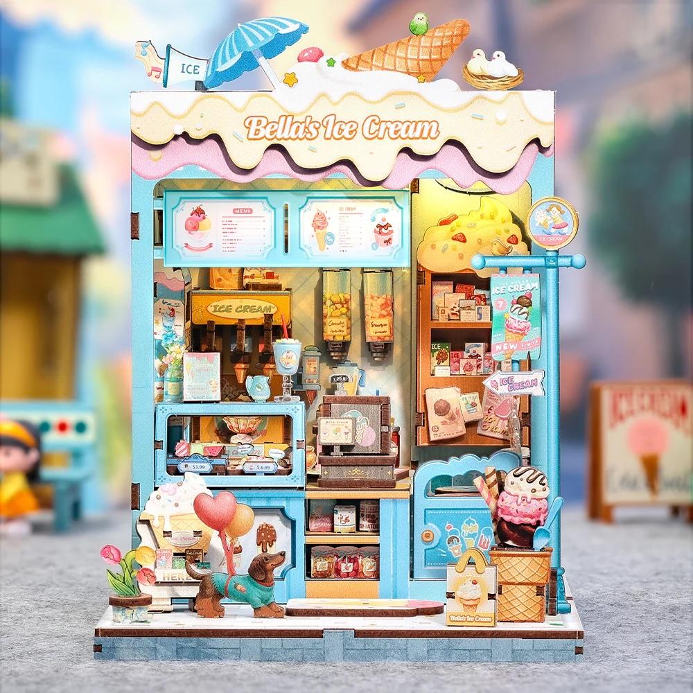 MINIATURE HOUSE - DIY - Glacier Bella - 225pc + Eclairage LED