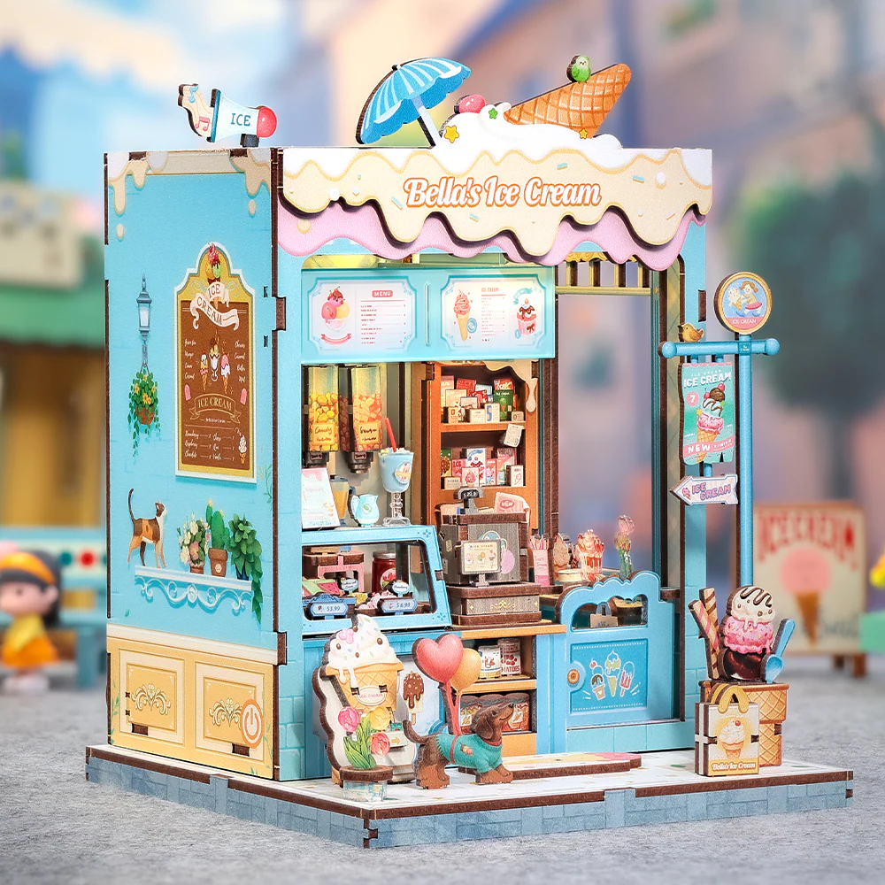MINIATURE HOUSE - DIY - Glacier Bella - 225pc + Eclairage LED