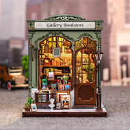 MINIATURE HOUSE - DIY- Galerie Librairie - 246pc + Eclairage LED