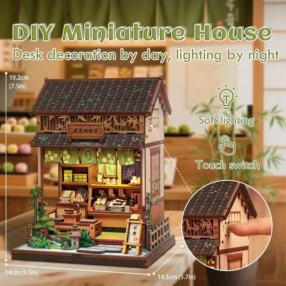 MINIATURE HOUSE - DIY- Kanmi-Dokoro Kurihara - 227pc + Eclairage LED