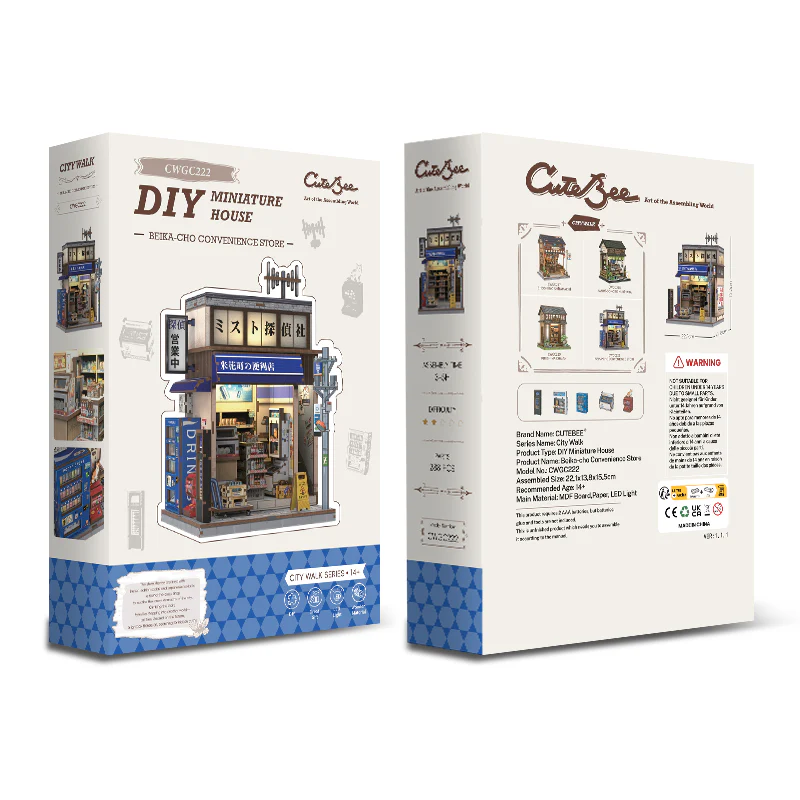 MINIATURE HOUSE - DIY- Beika-Cho - 288pc + Eclairage LED