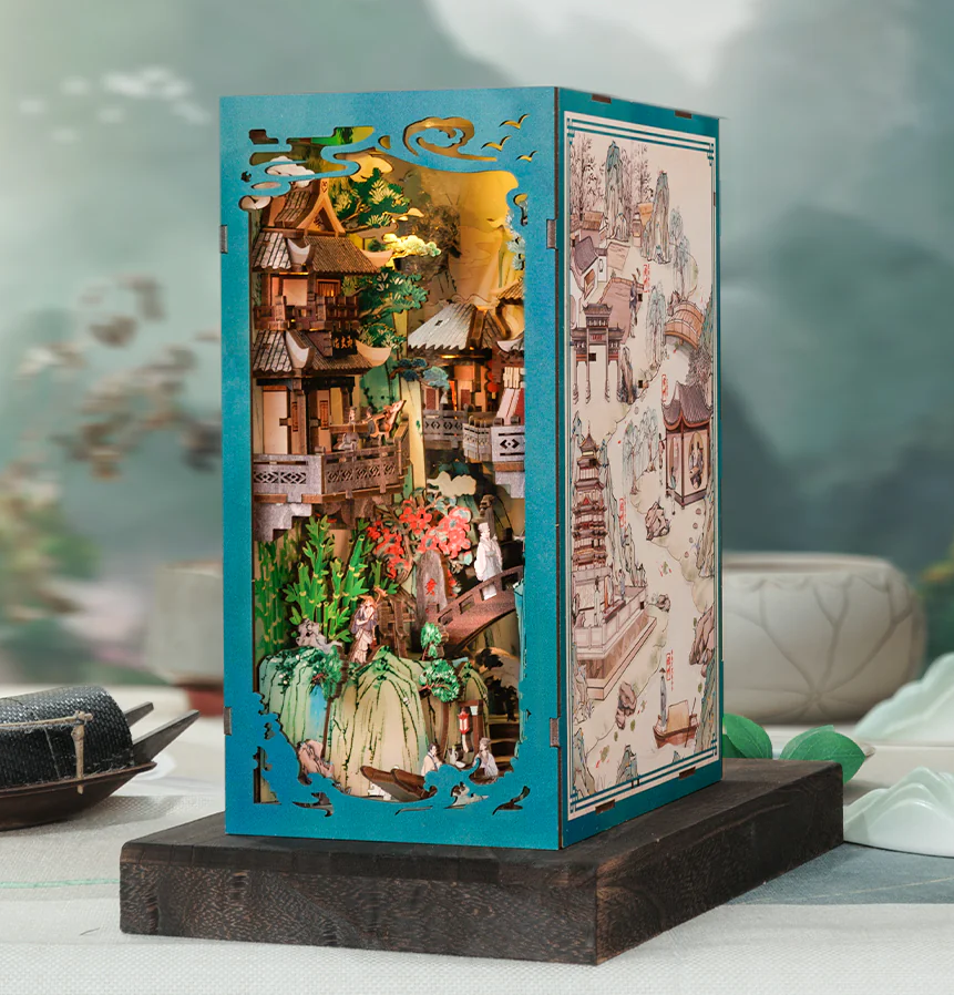 BOOK NOOK KIT - DIY - La Vie de Su Dongpo - 280pc + Eclairage LED