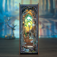 BOOK NOOK KIT - DIY - La Porte des Merveilles - 107pc + Eclairage LED