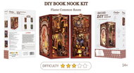 BOOK NOOK KIT - DIY - Salle Commune Flâme - 226pc + Eclairage LED