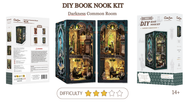 BOOK NOOK KIT - DIY - Salle Commune Sombre - 150pc + Eclairage LED