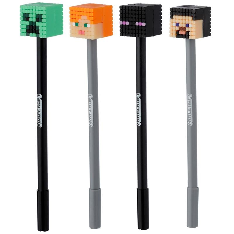 MINECRAFT - Heads - Stylo à Gel Effaçable (Display de 24pcs)
