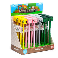 MINECRAFT - Animaux - Stylo à Gel Effaçable (Display de 24pcs)