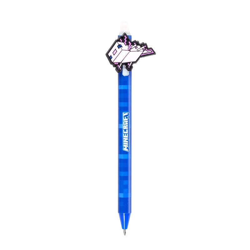 MINECRAFT - Axolotl - Stylo à Gel Effaçable (Display de 36pcs)