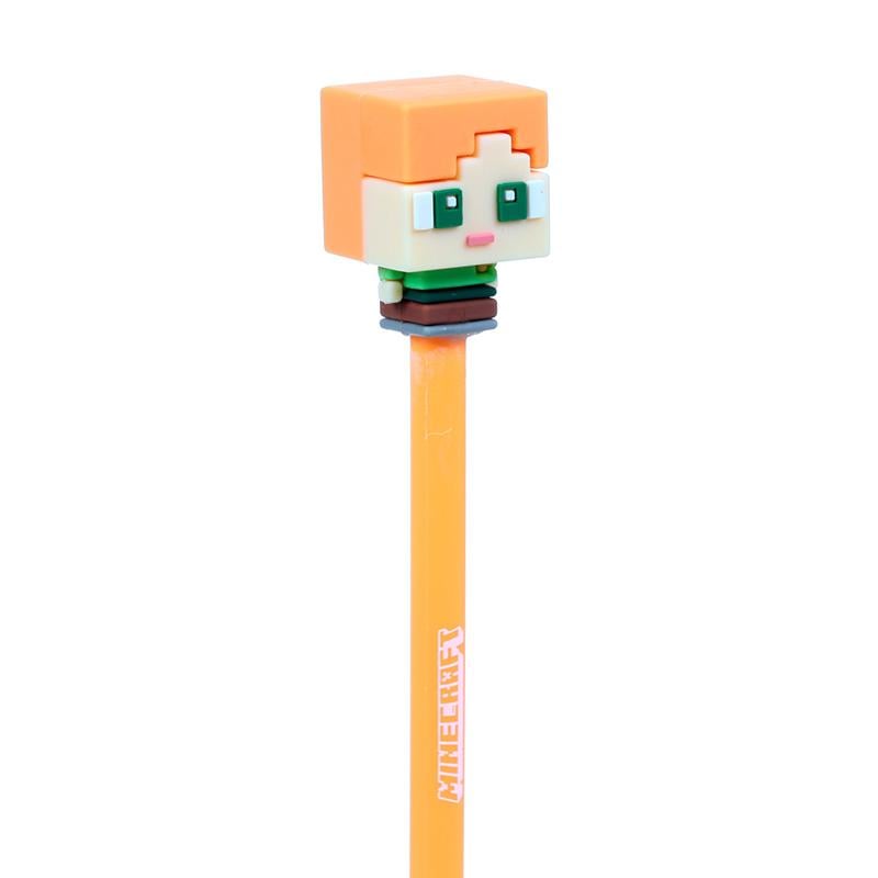 MINECRAFT - Chibi - Set de 4 Stylos à Gel Effaçable Head Topper