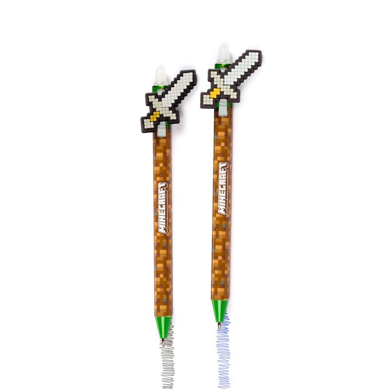 MINECRAFT - Outils - Set de 8 Stylos à Gel Effaçable Head Topper