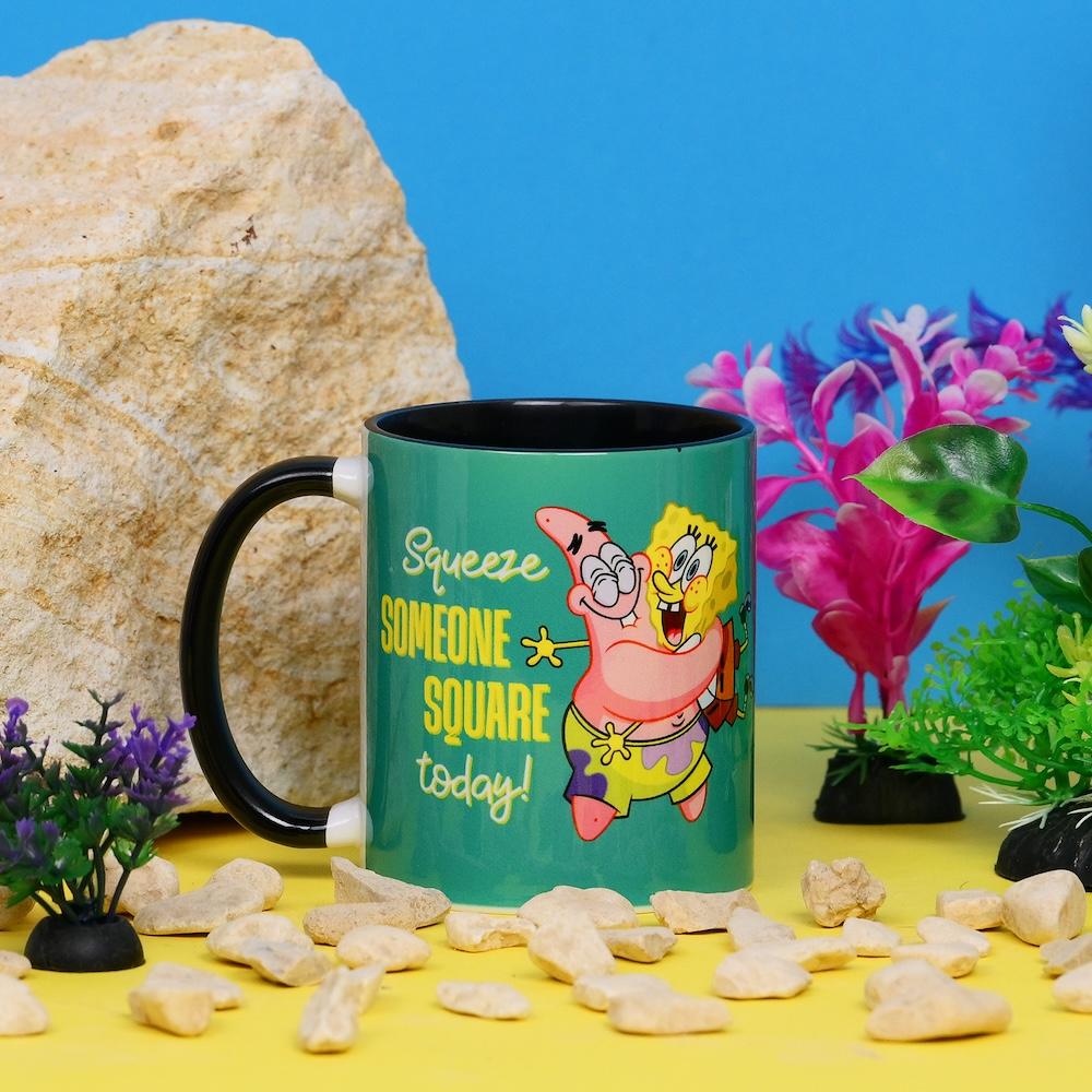 BOB L'EPONGE - Hug - Mug Interieur Coloré 325ml